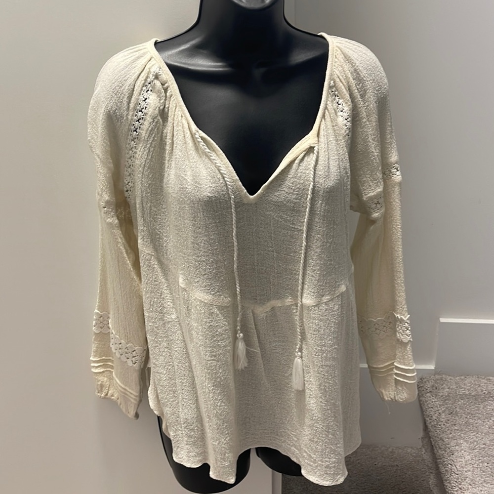 Woman’s Cream Bohemian blouse